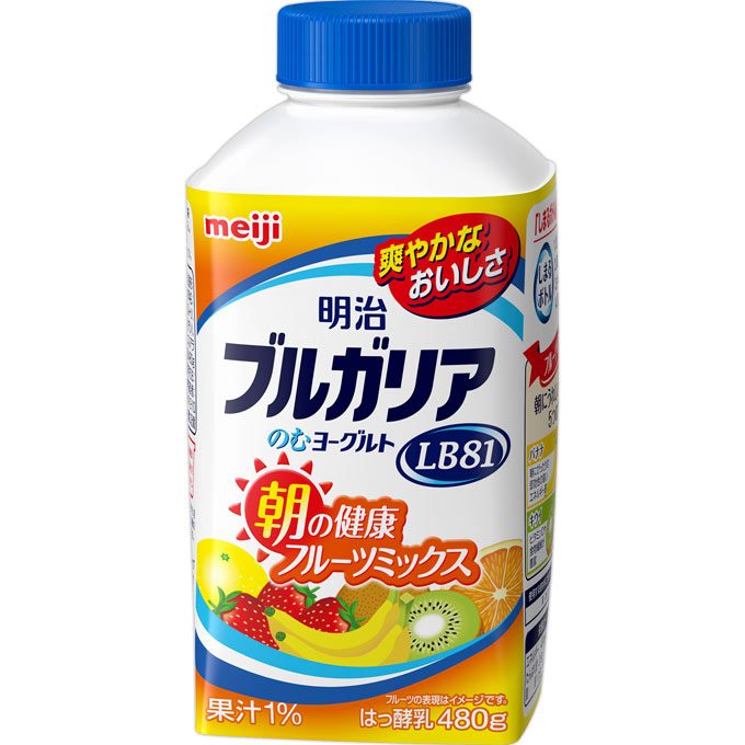 明治ブルガリアのむヨーグルト朝の健康フルーツミックスLB81 ４８０Ｇ 明治（旧明治乳業）