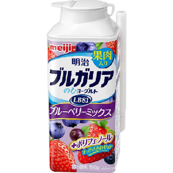 明治ブルガリアのむヨーグルトブルーベリーミックスＬＢ８１ １９０Ｇ 明治（旧明治乳業）