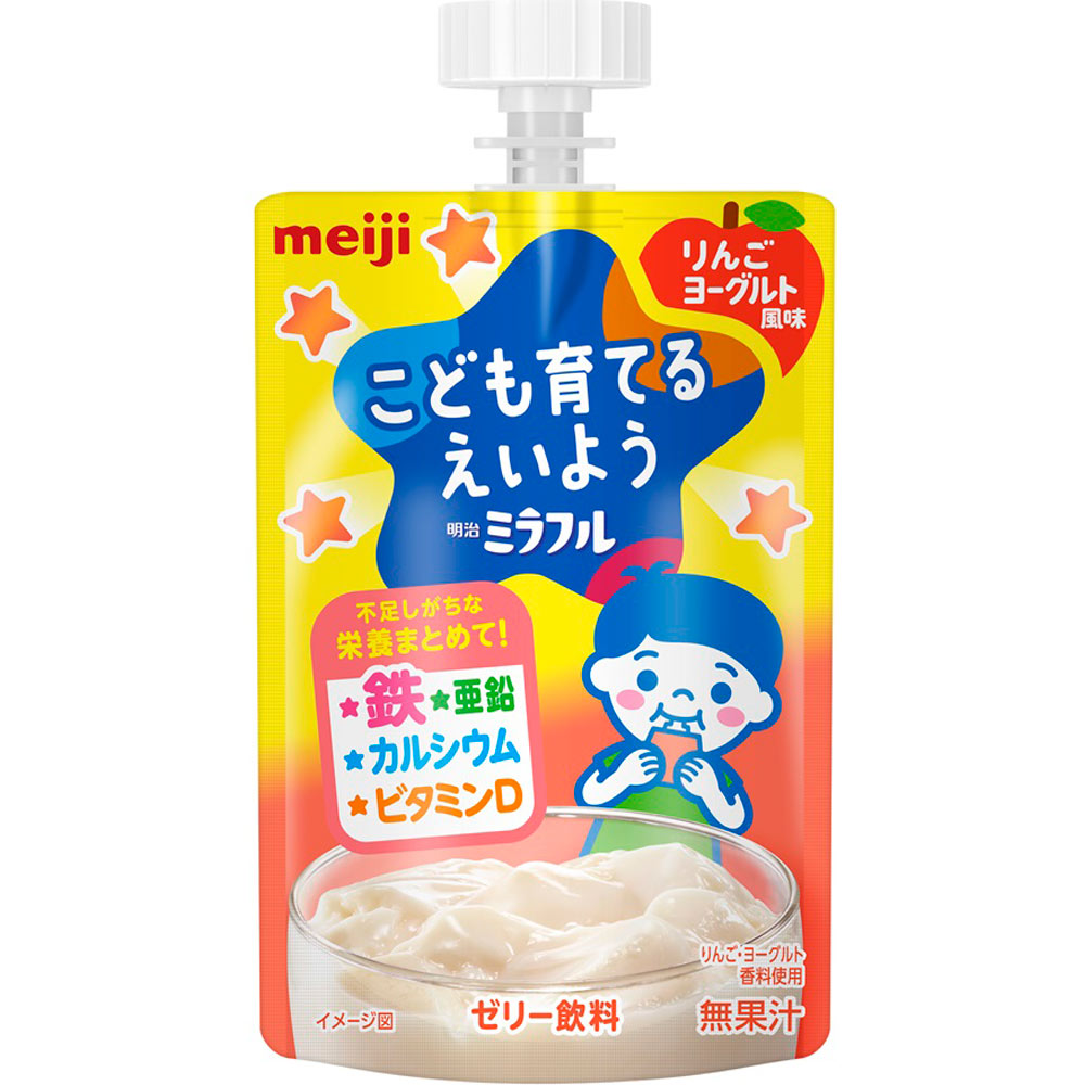 ミラフル　ゼリー　りんごヨーグルト風味 １００ｇ 明治（旧明治乳業）
