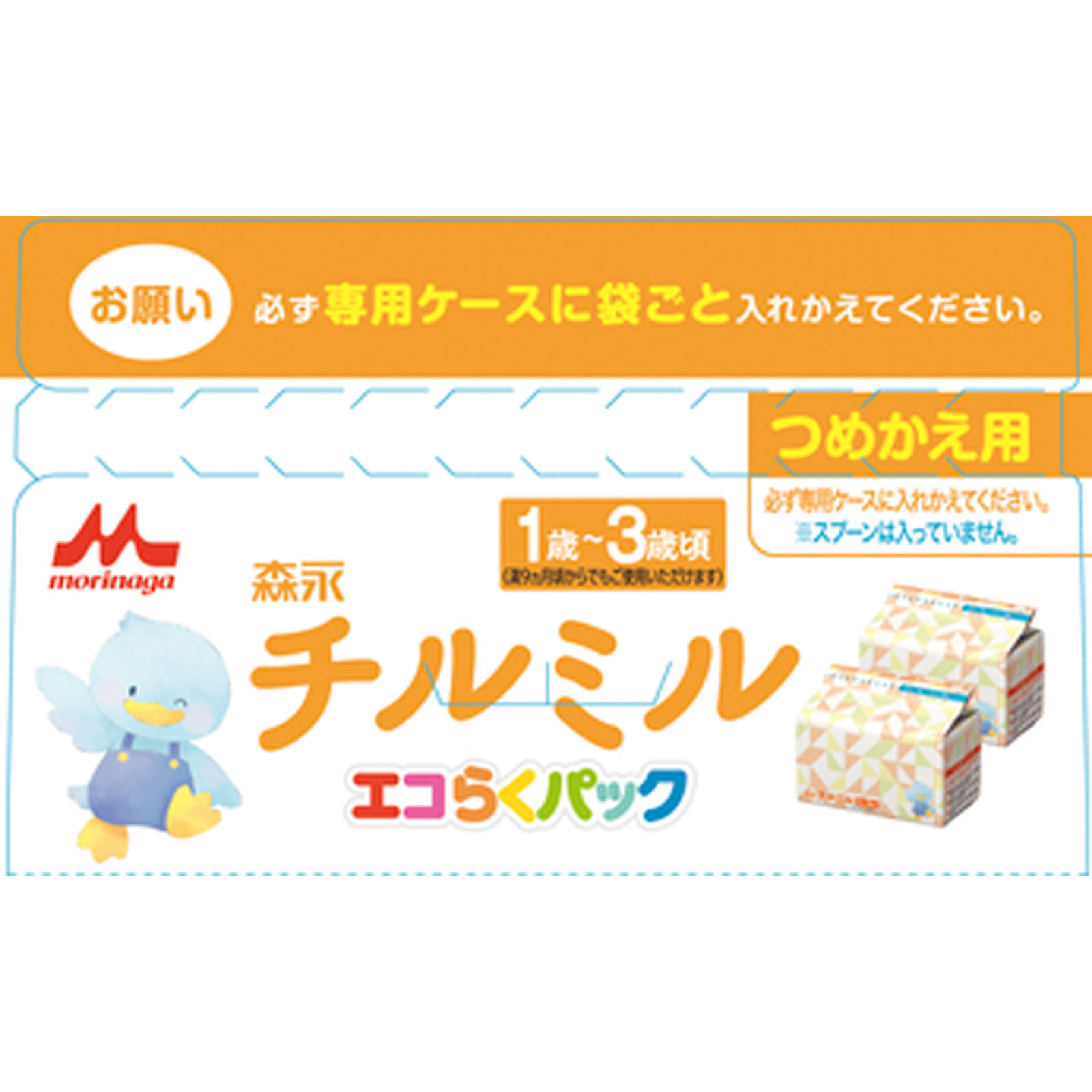 森永乳業 森永チルミル エコらくパックつめかえ用 ４００ｇ×２