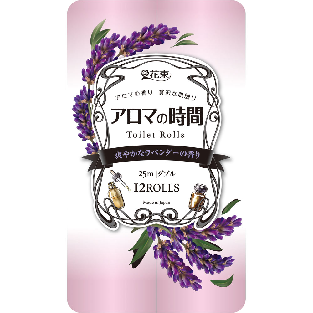 アロマの時間ラベンダー　トイレットペーパー ２５ｍ１２Ｒ 丸富製紙