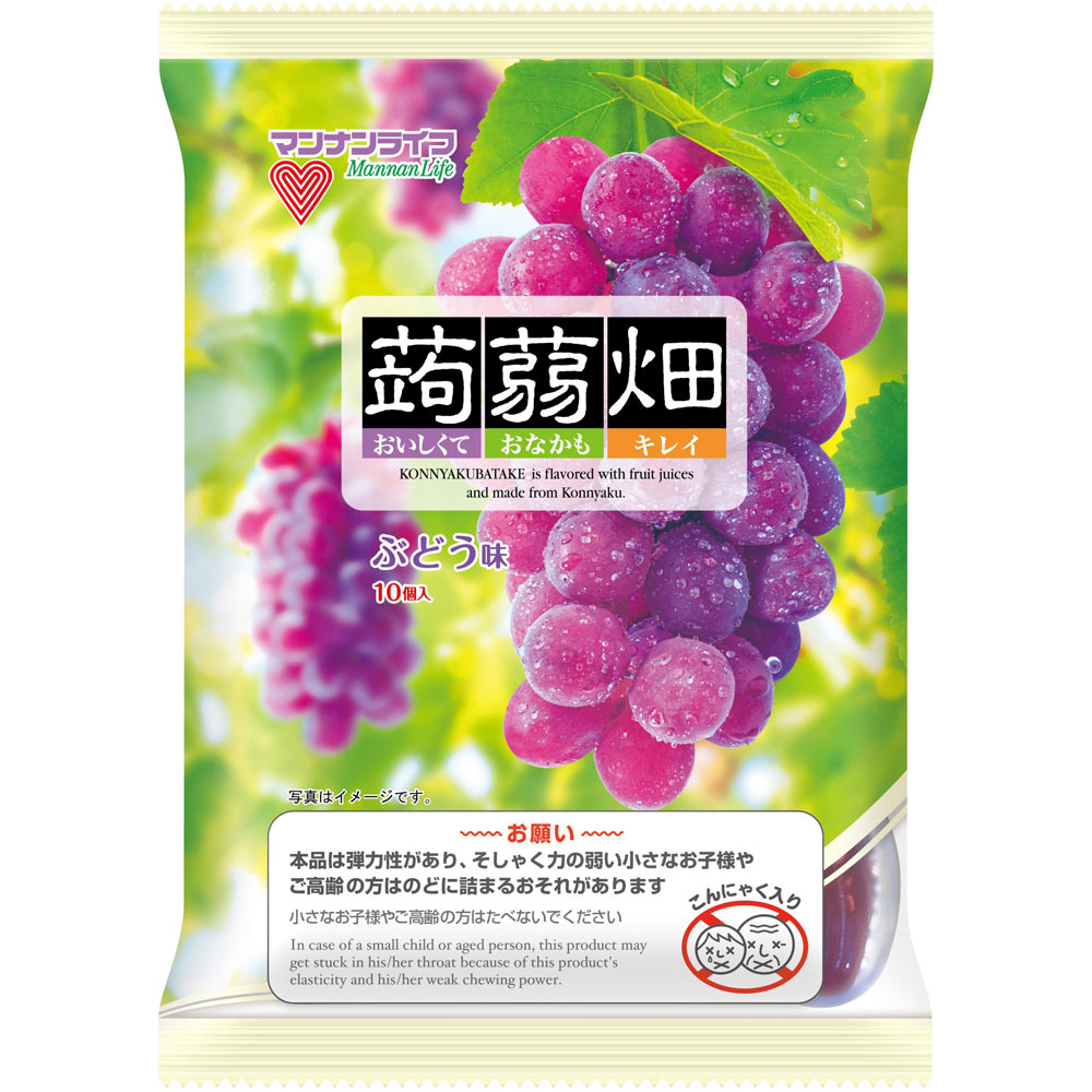 蒟蒻畑ぶどう味 ２５ｇ×１０ マンナンライフ