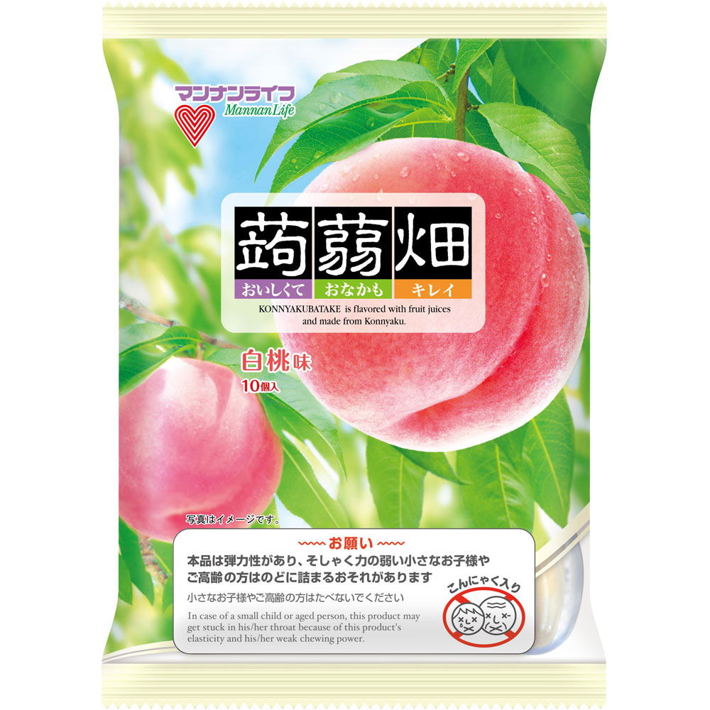 蒟蒻畑白桃味 ２５ｇ×１０ マンナンライフ