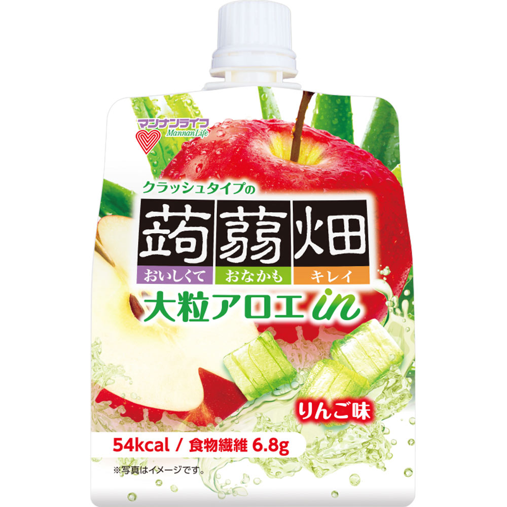 大粒アロエｉｎクラッシュ蒟蒻畑りんご １５０ｇ マンナンライフ