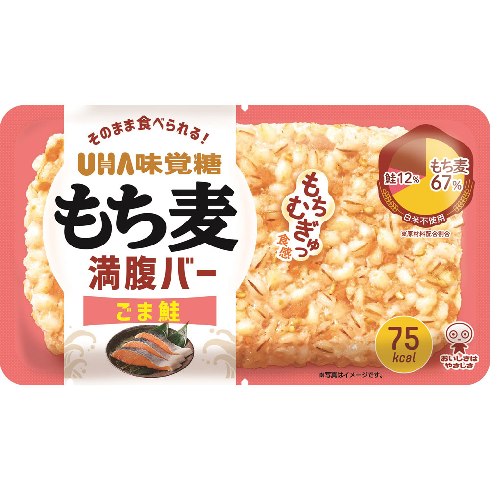 もち麦満腹バー　ごま鮭 １本 ＵＨＡ味覚糖