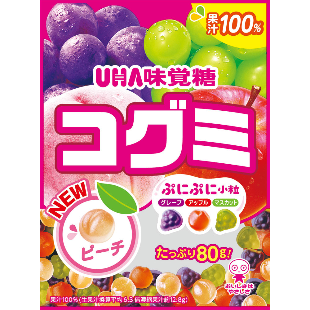 コグミ　フルーツアソート ８０ｇ ＵＨＡ味覚糖