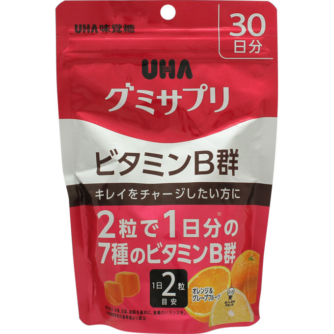 UHA グミサプリ ビタミンB群 30日分 ６０粒 ＵＨＡ味覚糖