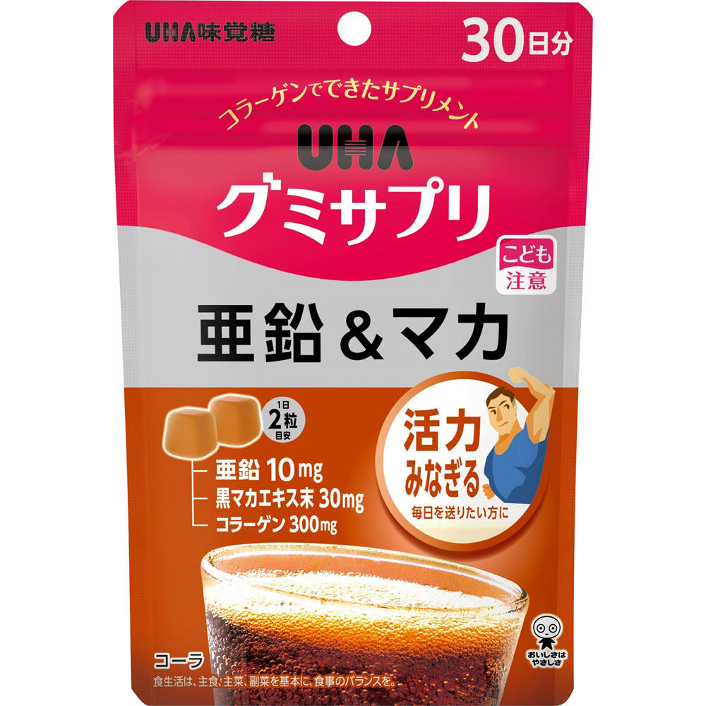 UHA グミサプリ 亜鉛＆マカ SP ６０粒 ＵＨＡ味覚糖