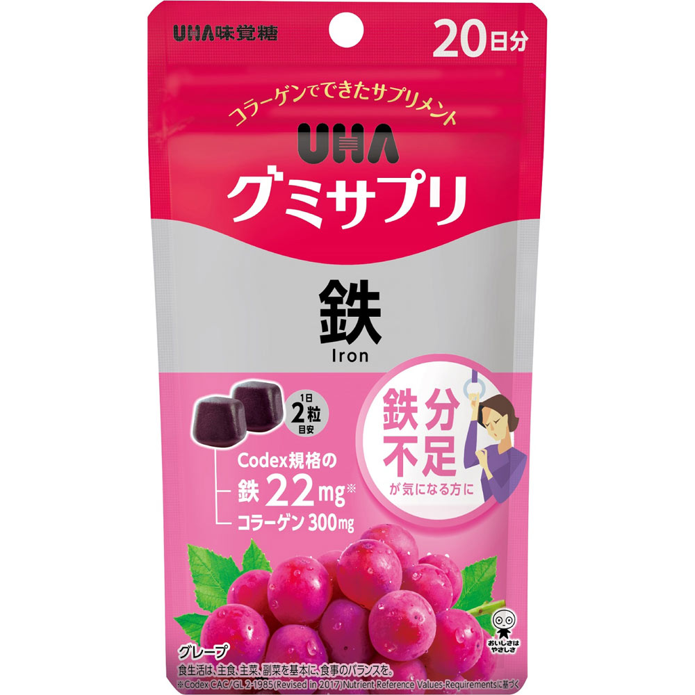 ＵＨＡグミサプリ 鉄 ２０日分ＳＰ ４０粒 ＵＨＡ味覚糖