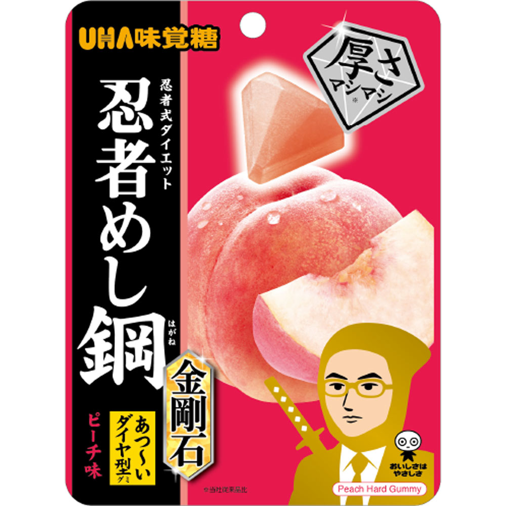 忍者めし鋼　金剛石　ピーチ ４５ｇ ＵＨＡ味覚糖