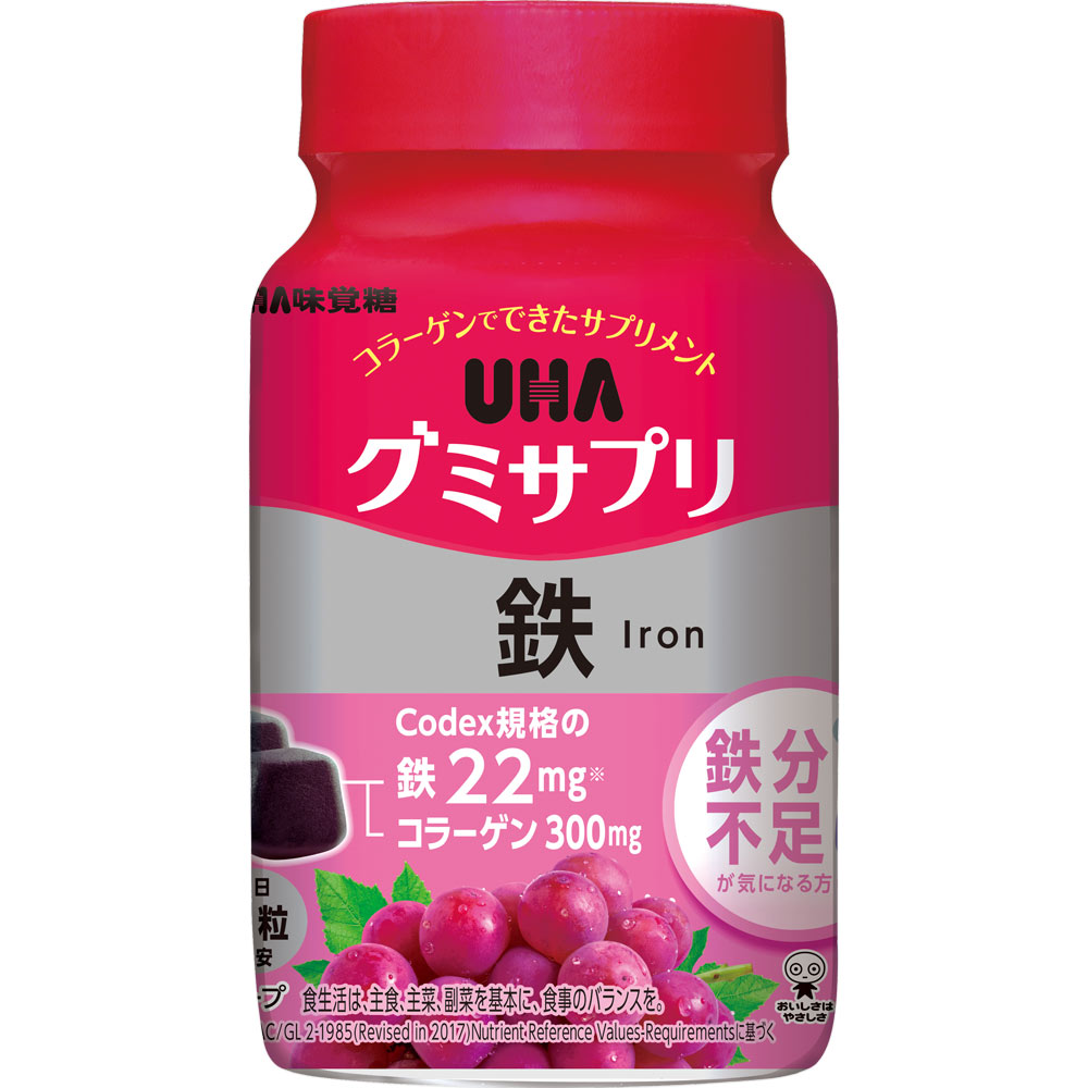 グミサプリ 鉄３０日分 ６０粒 ＵＨＡ味覚糖