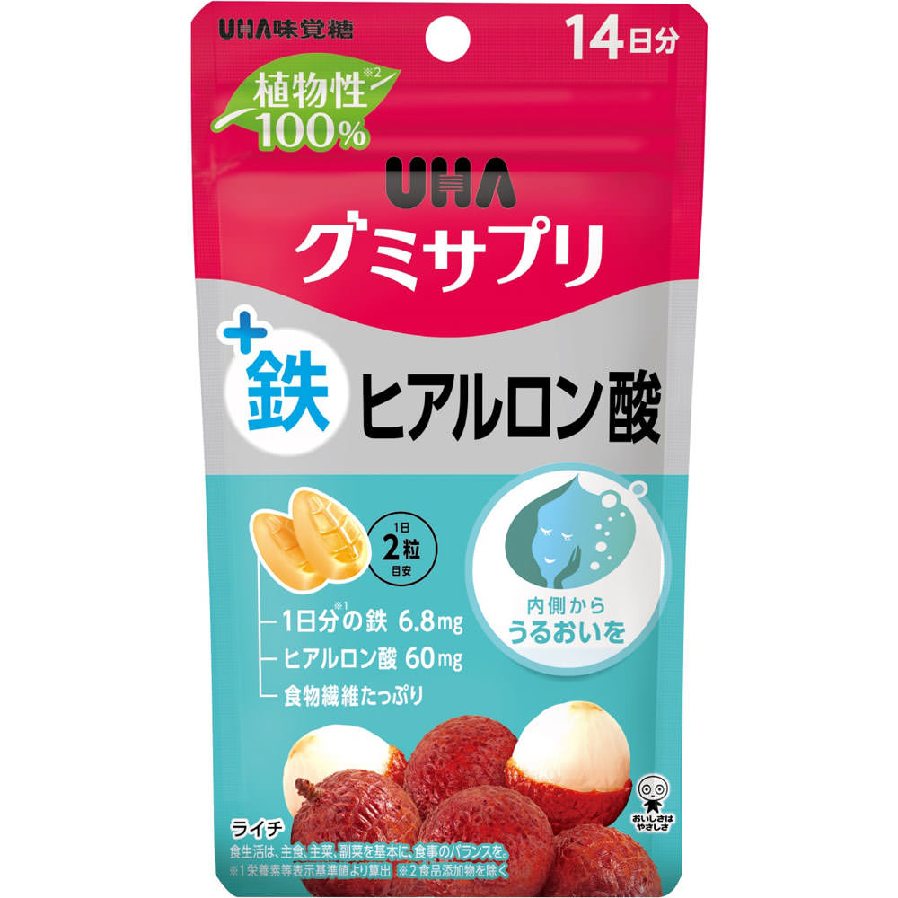 ＵＨＡ　グミサプリ鉄ヒアルロン酸１４日分 ２８粒 ＵＨＡ味覚糖