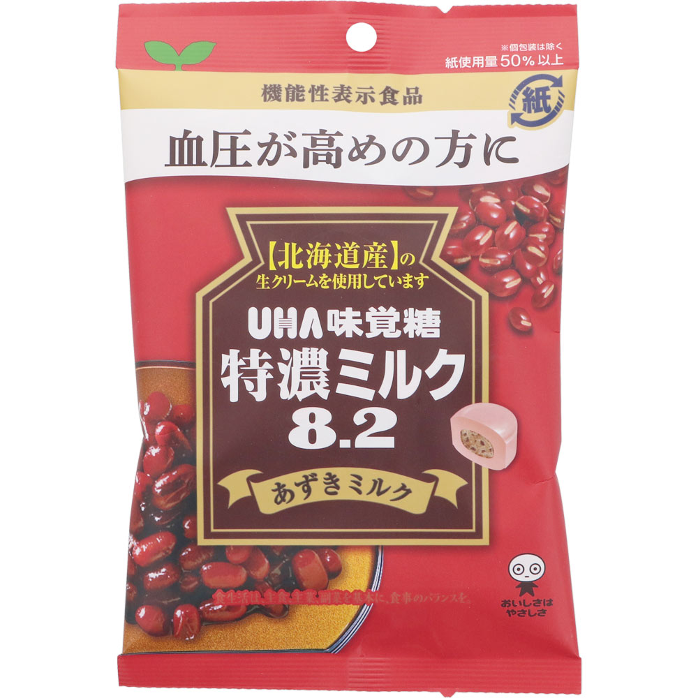 機能性表示食品 特濃ミルク８．２ あずきミルク ９３ｇ ＵＨＡ味覚糖