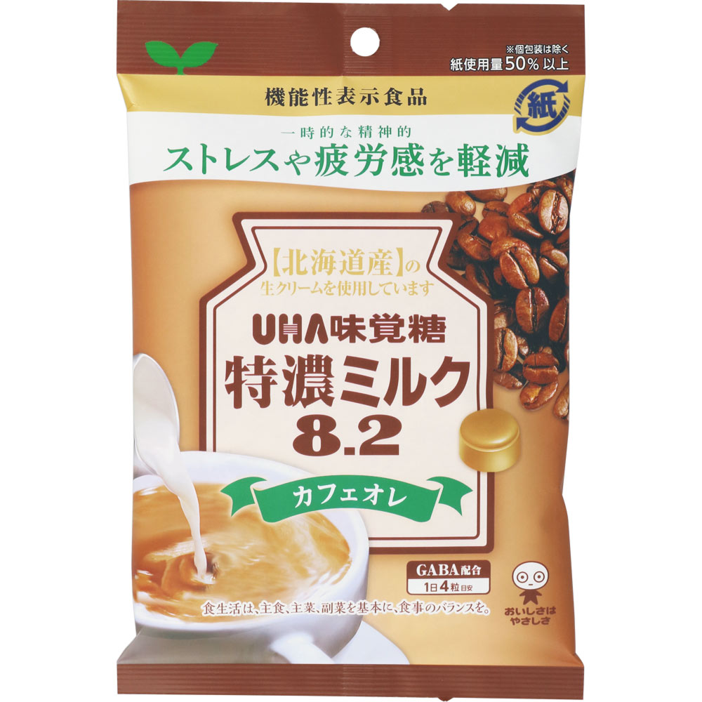 機能性表示食品 特濃ミルク８．２ カフェオレ ９３ｇ ＵＨＡ味覚糖