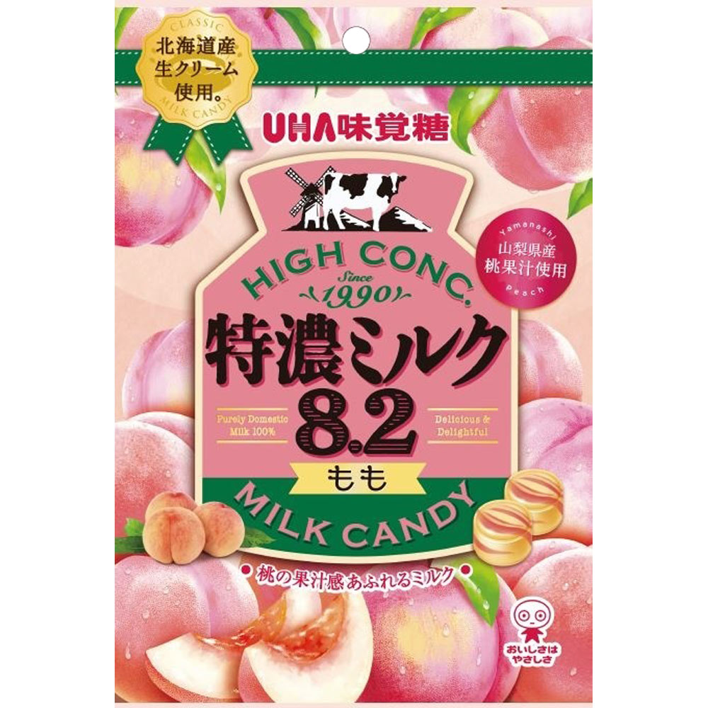 特濃ミルク８．２　もも ７０ｇ ＵＨＡ味覚糖