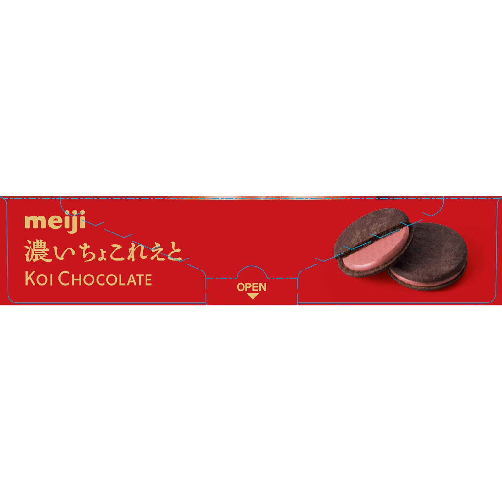 濃いちょこれえと苺チョコサンド ６枚 明治（旧明治製菓）