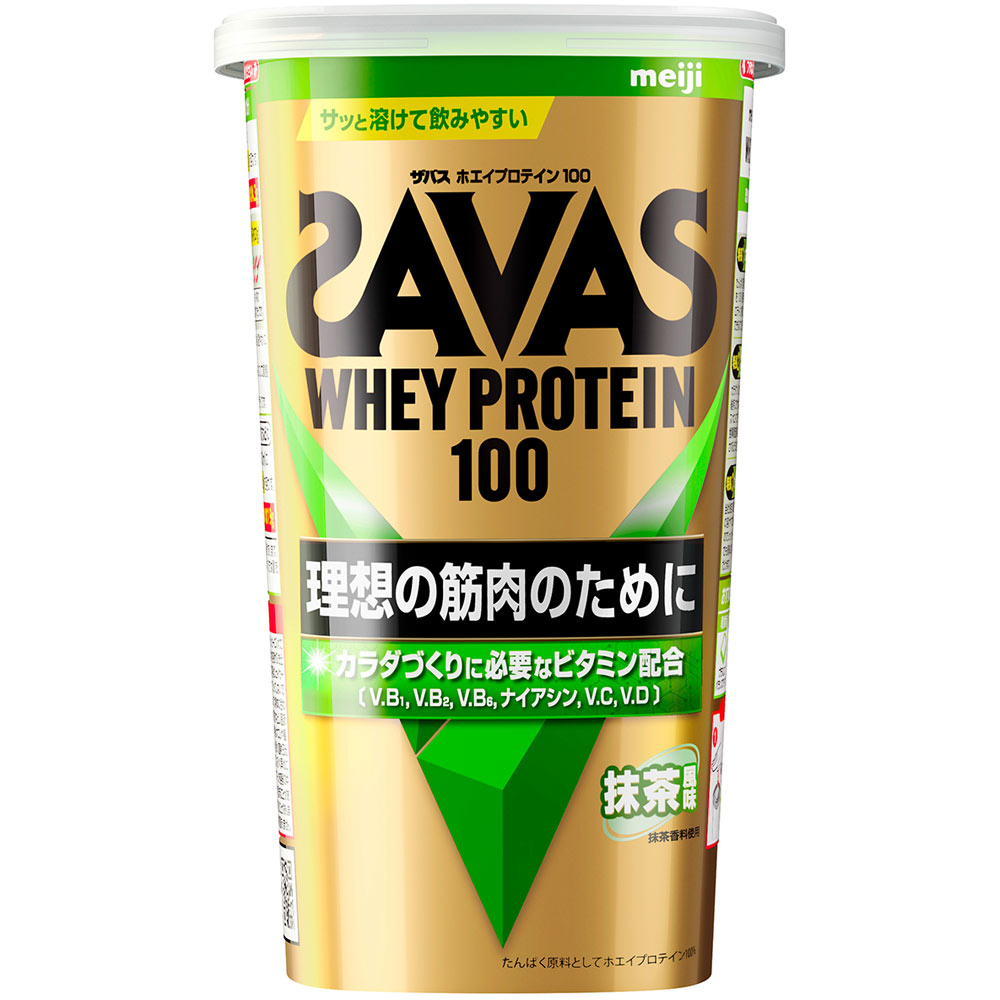 ザバス ホエイプロテイン100 抹茶 14食 ２８０ｇ 明治（旧明治製菓）