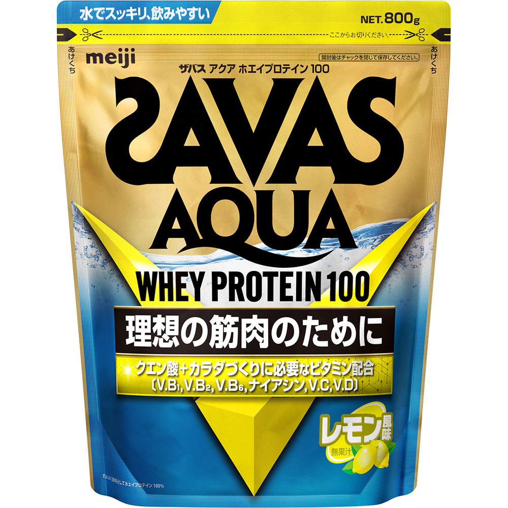 ザバスアクアプロテイン１００レモン風味４０食 ８００ｇ 明治（旧明治製菓）