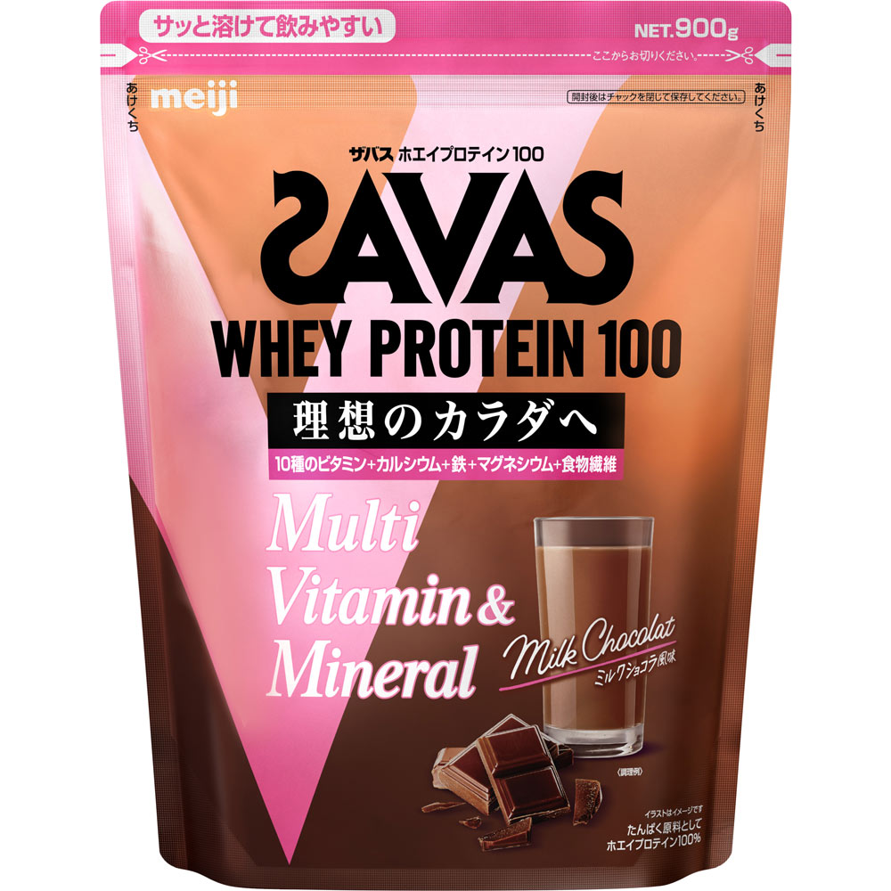 ザバス ホエイプロテイン100 マルチビタミン&ミネラル ミルクショコラ風味 800g 明治(旧明治製菓)