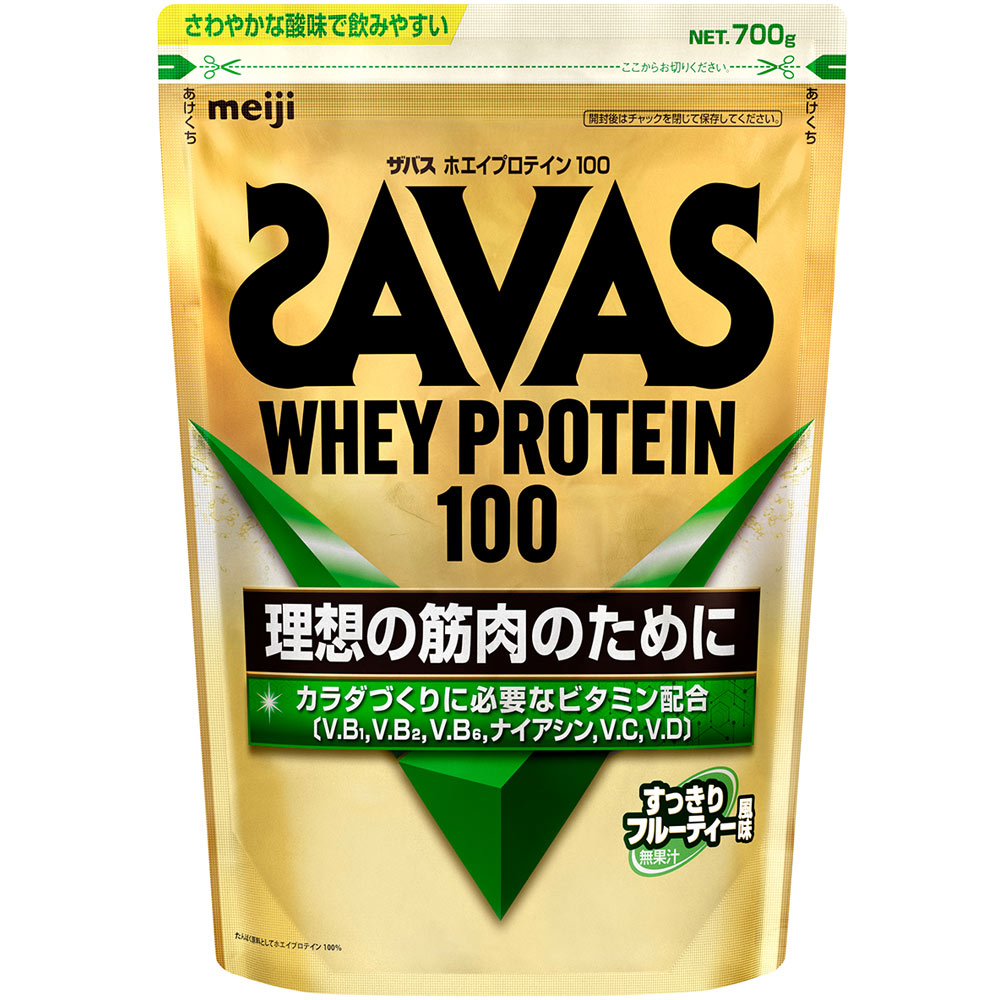 ザバス ホエイプロテイン１００ すっきりフルーティー風味 ７００ｇ 明治（旧明治製菓）