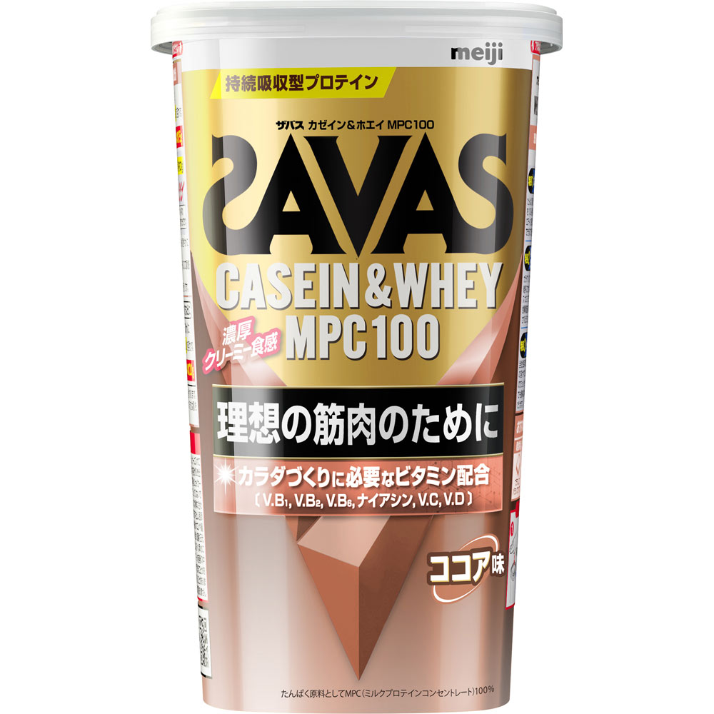 ザバス カゼイン＆ホエイＭＰＣ１００ ココア味 ２１０ｇ 明治（旧明治製菓）