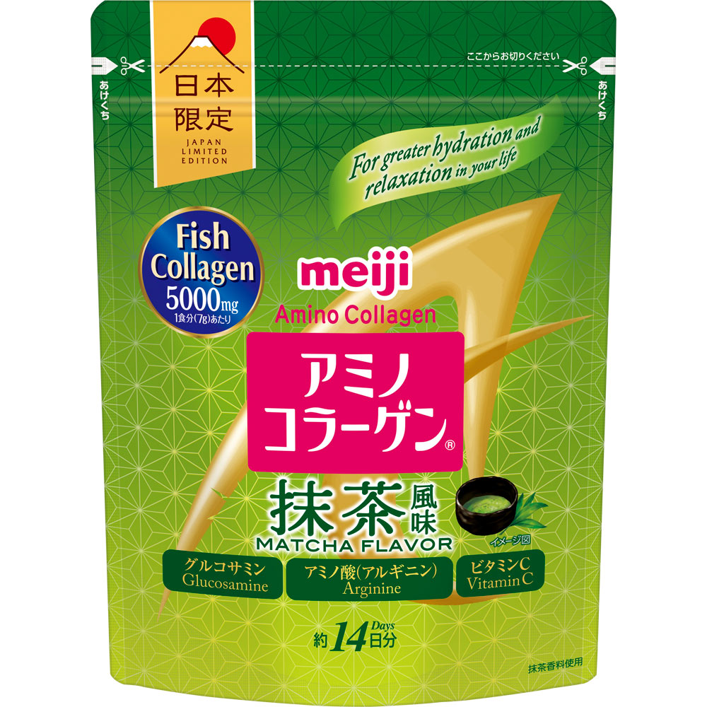 明治　アミノコラーゲン抹茶風味 ９８ｇ 明治（旧明治製菓）