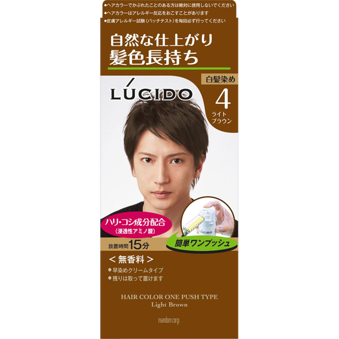 ルシード ワンプッシュケアカラー ライトブラウン （医薬部外品