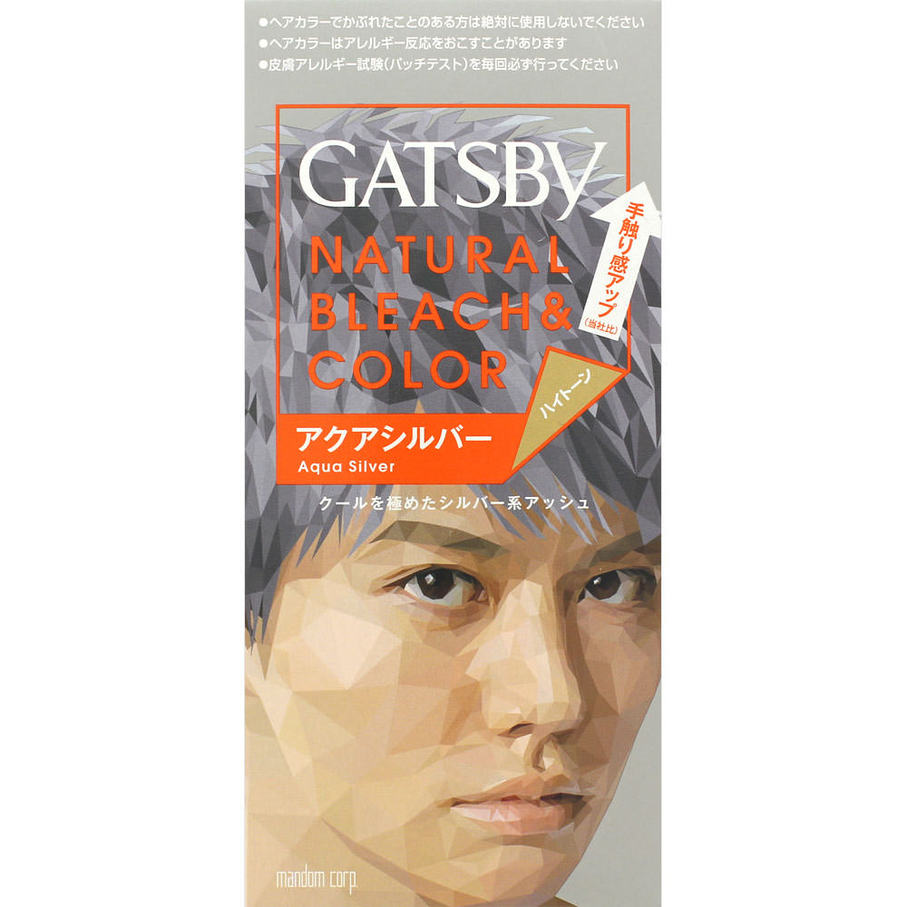 ギャツビー ナチュラルブリーチカラー アクアシルバー １組 マンダム (医薬部外品)
