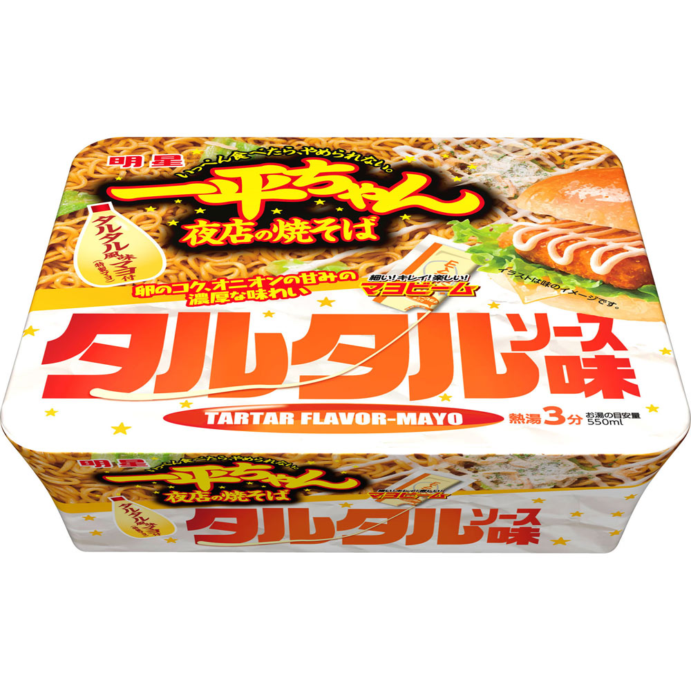 明星　一平ちゃん夜店の焼そば　タルタルソース味 １１７ｇ 明星食品