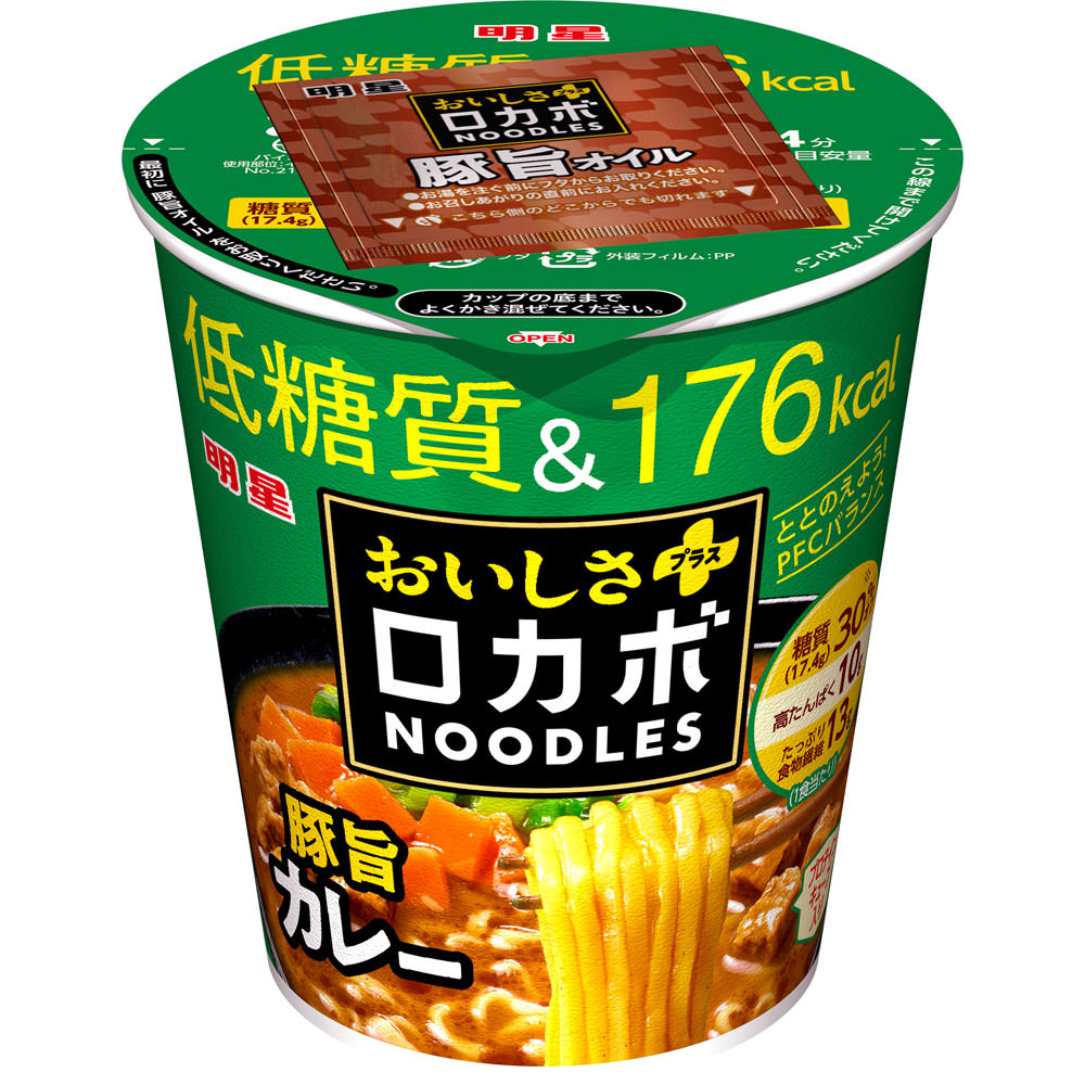 ロカボＮＯＯＤＬＥＳ　豚旨カレー ５６ｇ 明星食品