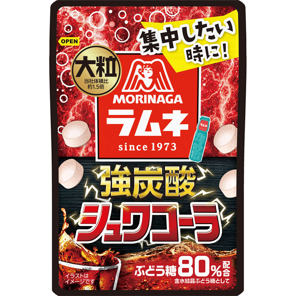 大粒ラムネ＜強炭酸シュワコーラ＞ ２５ｇ 森永製菓