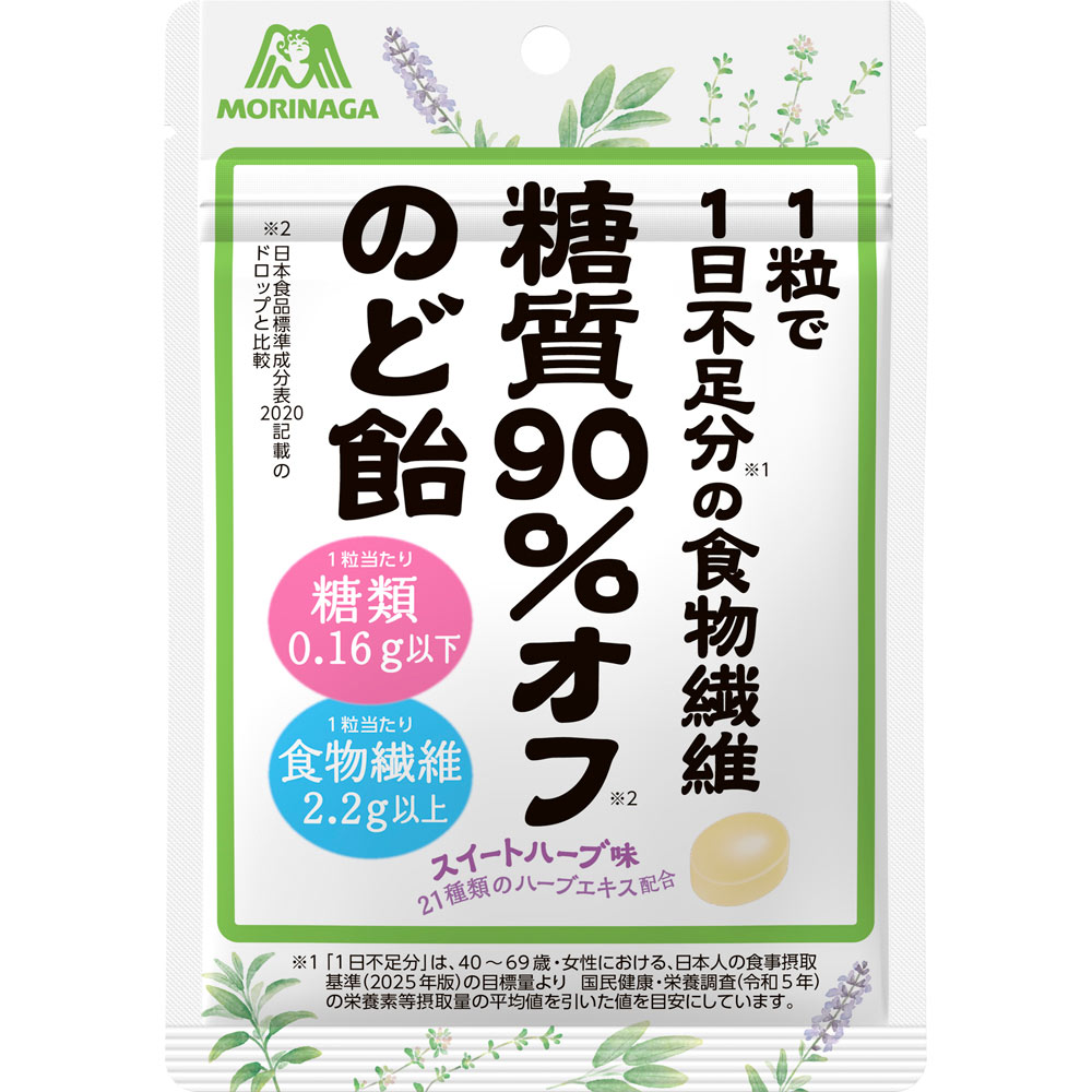 糖質９０％オフのど飴 ５８ｇ 森永製菓