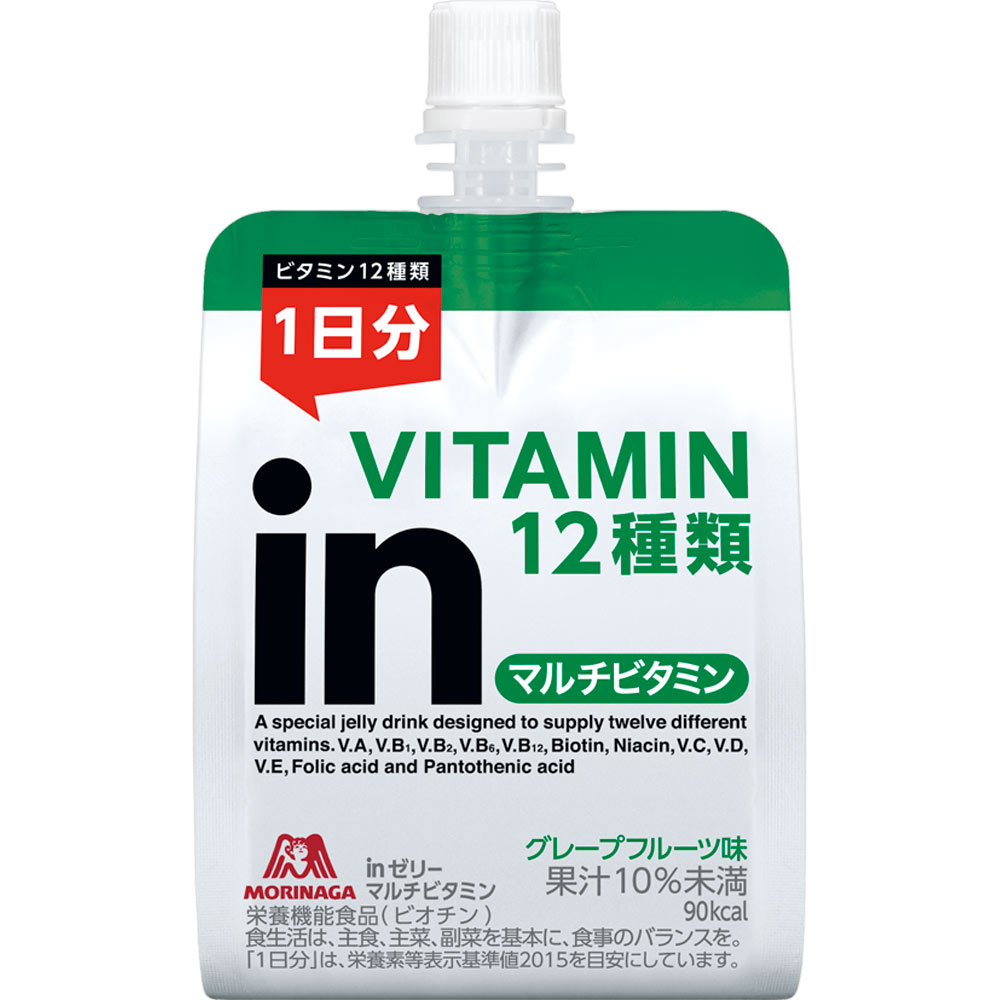 inゼリー マルチビタミン　６Ｐ １８０ｇ×６Ｐ 森永製菓