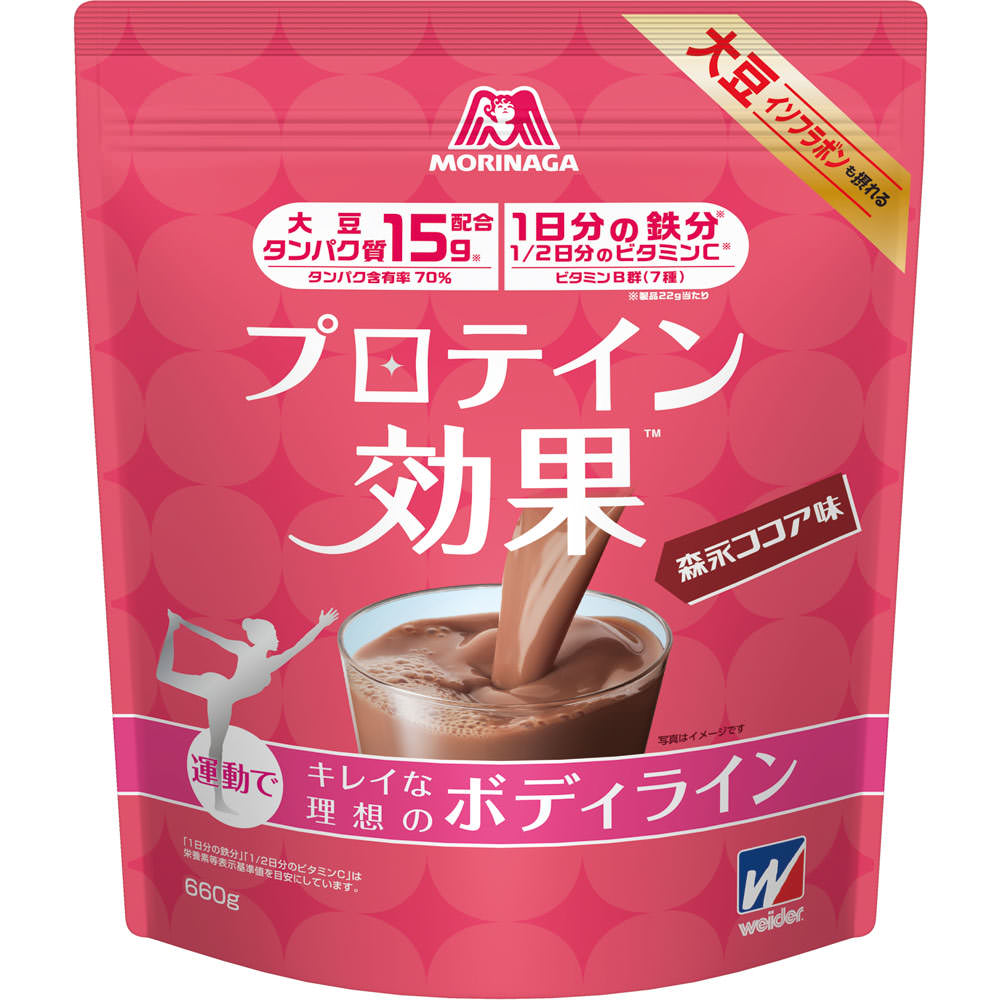 プロテイン効果 ソイカカオ味 ６６０ｇ 森永製菓