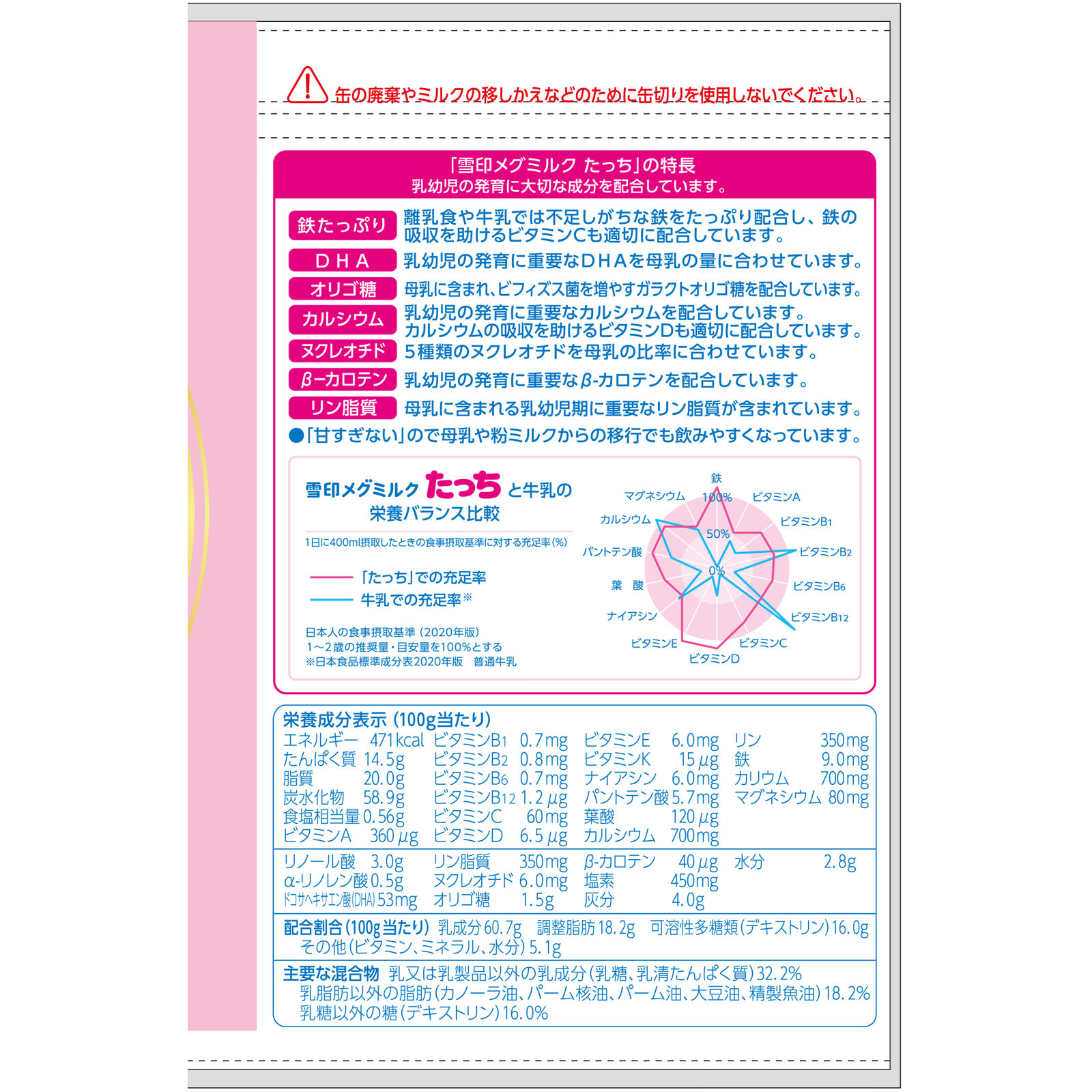 たっち ８３０ｇ 雪印メグミルク