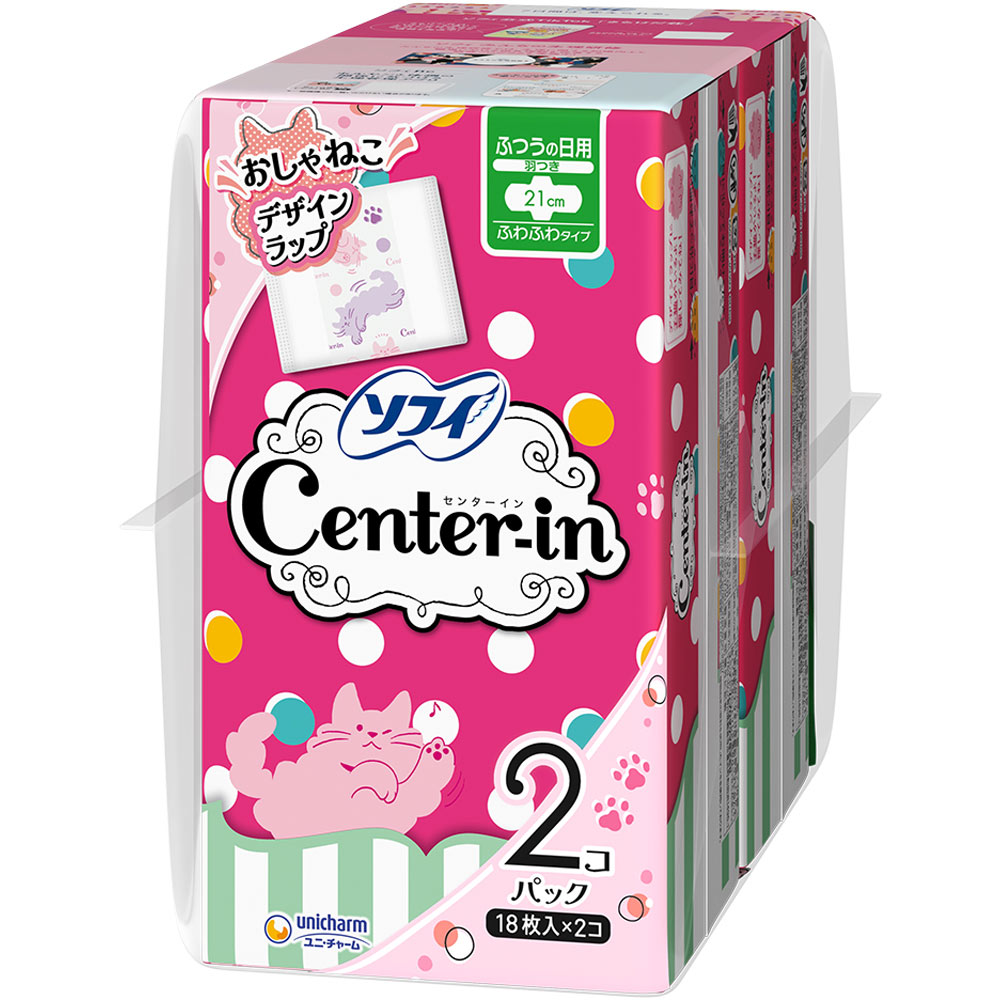 センターインふわふわタイプ ふつうの日羽つき ２コパック ユニ・チャーム (医薬部外品)
