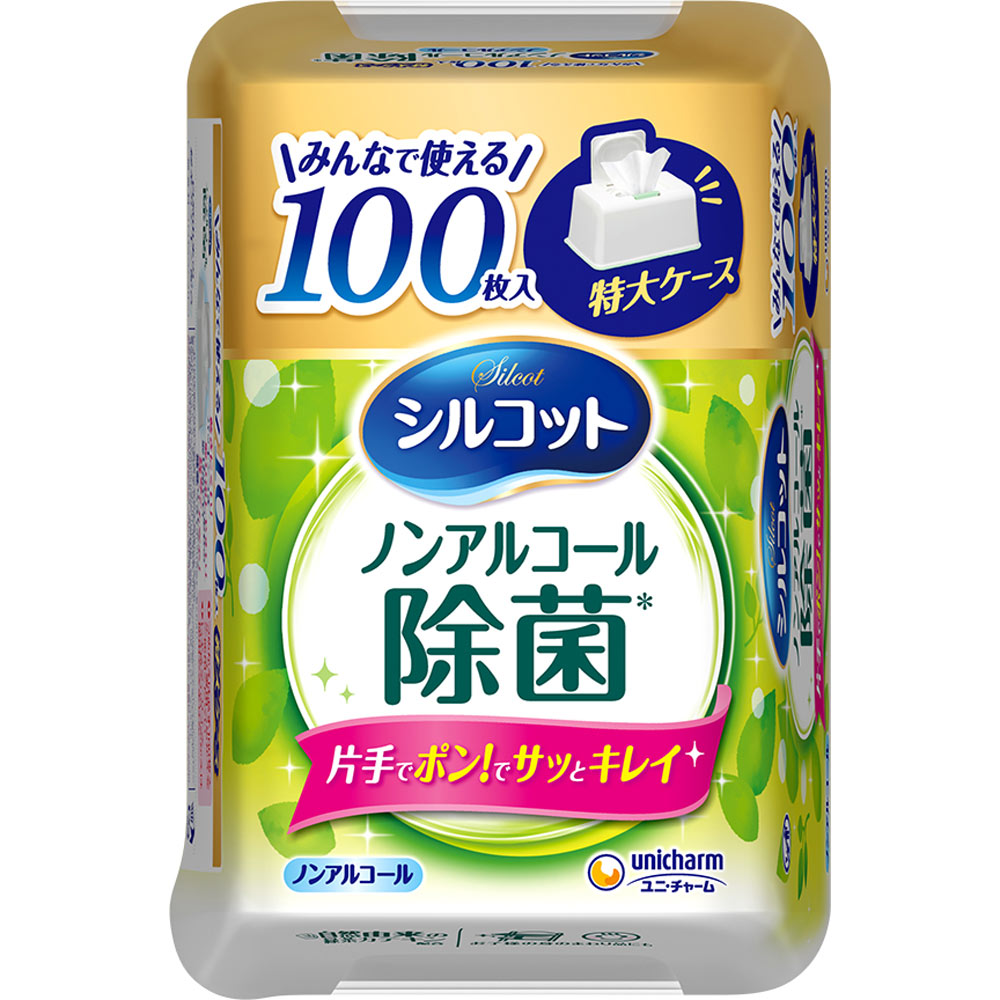 シルコット ノンアルコール除菌ウェットティッシュ 本体 大容量 １００枚 ユニ・チャーム