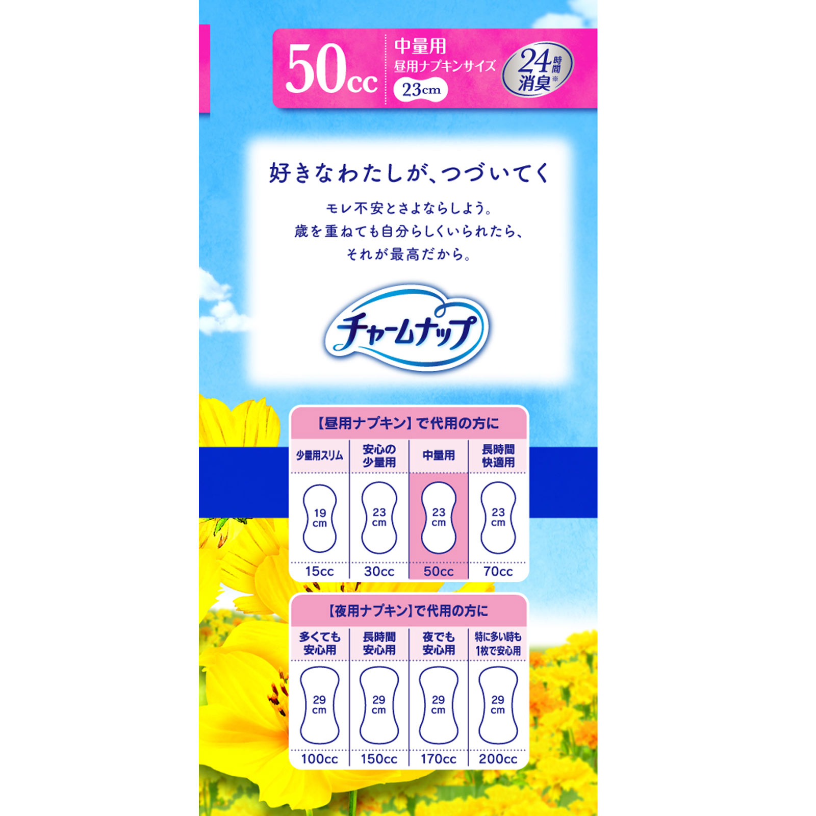 チャ-ムナップ　中量用 １８枚 ユニ・チャーム