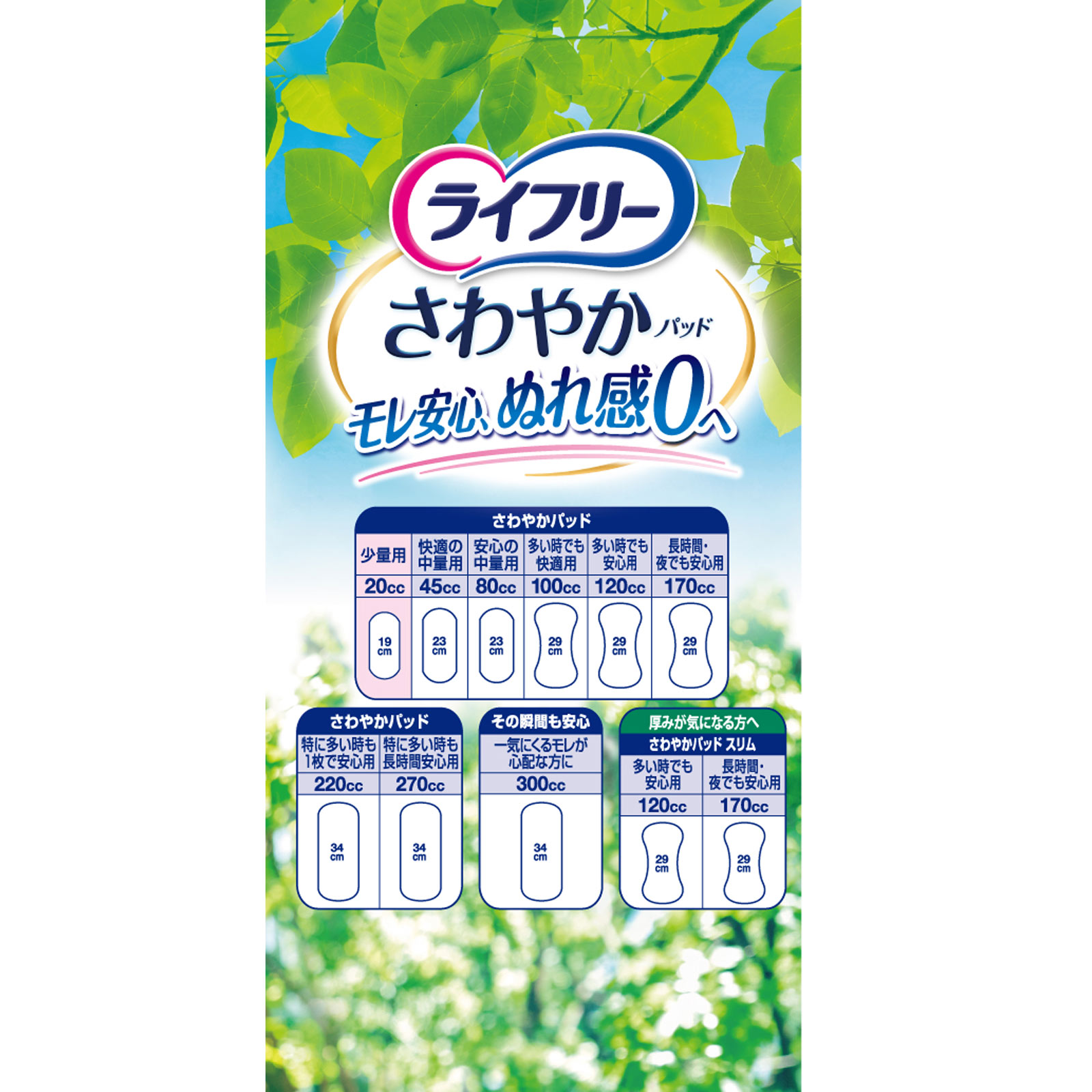 ライフリー さわやかパッド 少量用 | マツキヨココカラオンラインストア