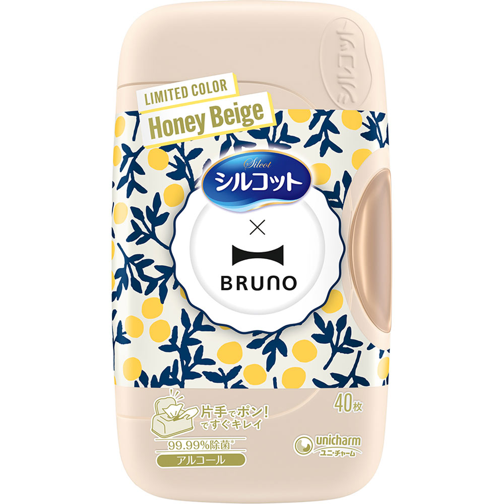 シルコット 99.99パーセント除菌 アルコールタイプ 本体 　 BRUNOデザイン ハニーベージュ ４０枚 ユニ・チャーム