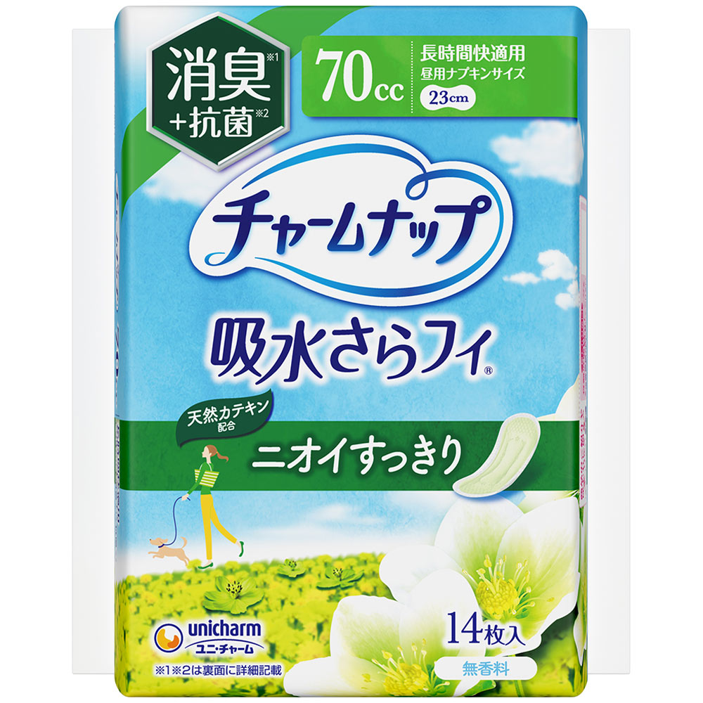 チャ-ムナップ　長時間快適用消臭タイプ １４枚 ユニ・チャーム