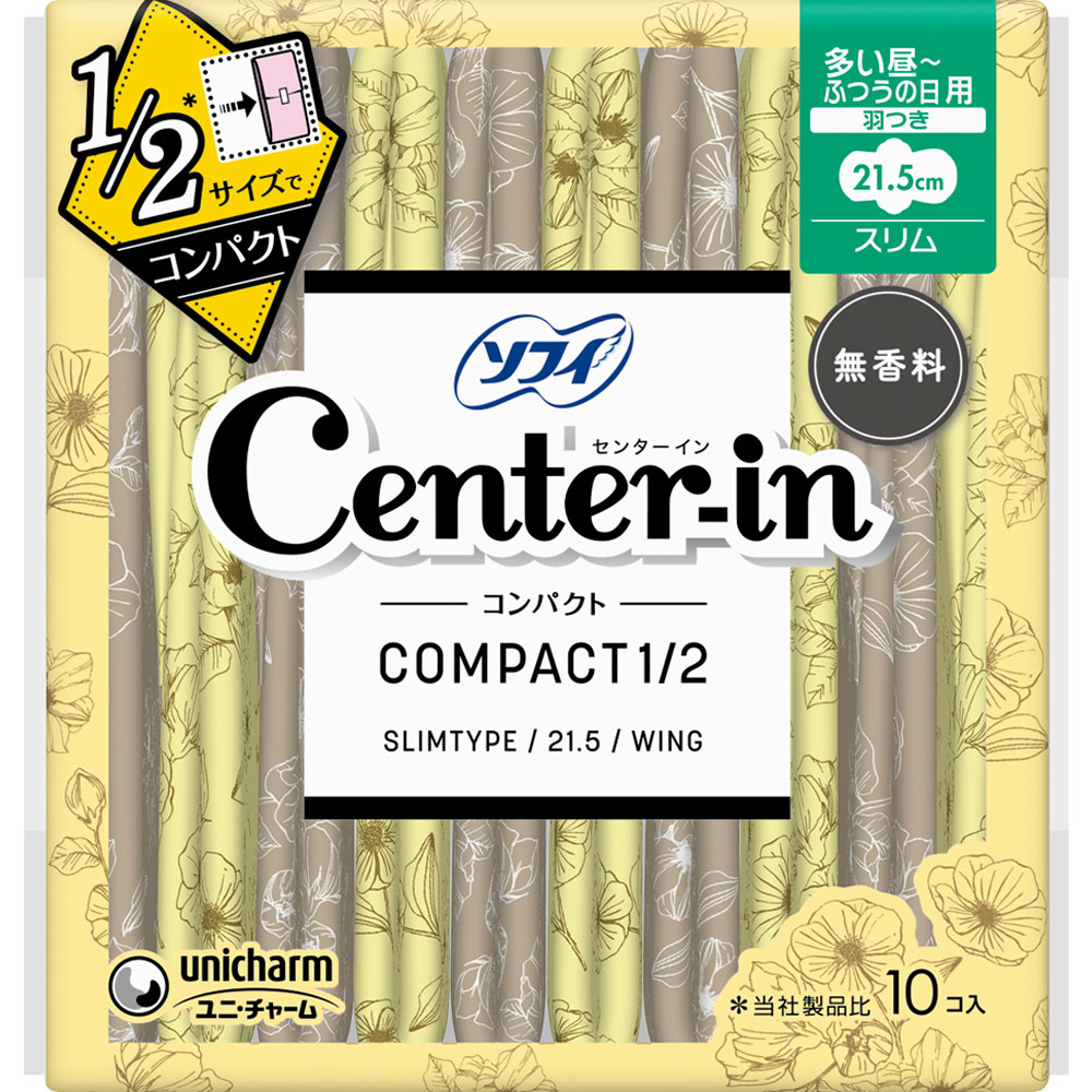 センターインコンパクト ふわふわ ふつうの日用 １０枚 ユニ・チャーム (医薬部外品)