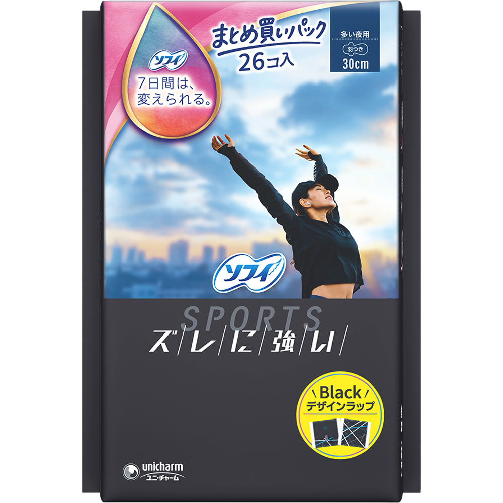 ソフィＳＰＯＲＴＳ ３００ 羽つき ２６枚 ユニ・チャーム (医薬部外品)