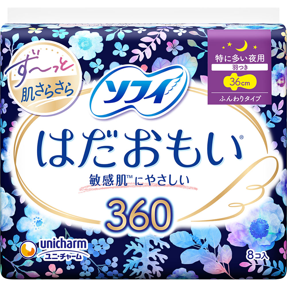 ソフィはだおもい特に多い夜用３６０ ８枚 ユニ・チャーム (医薬部外品)