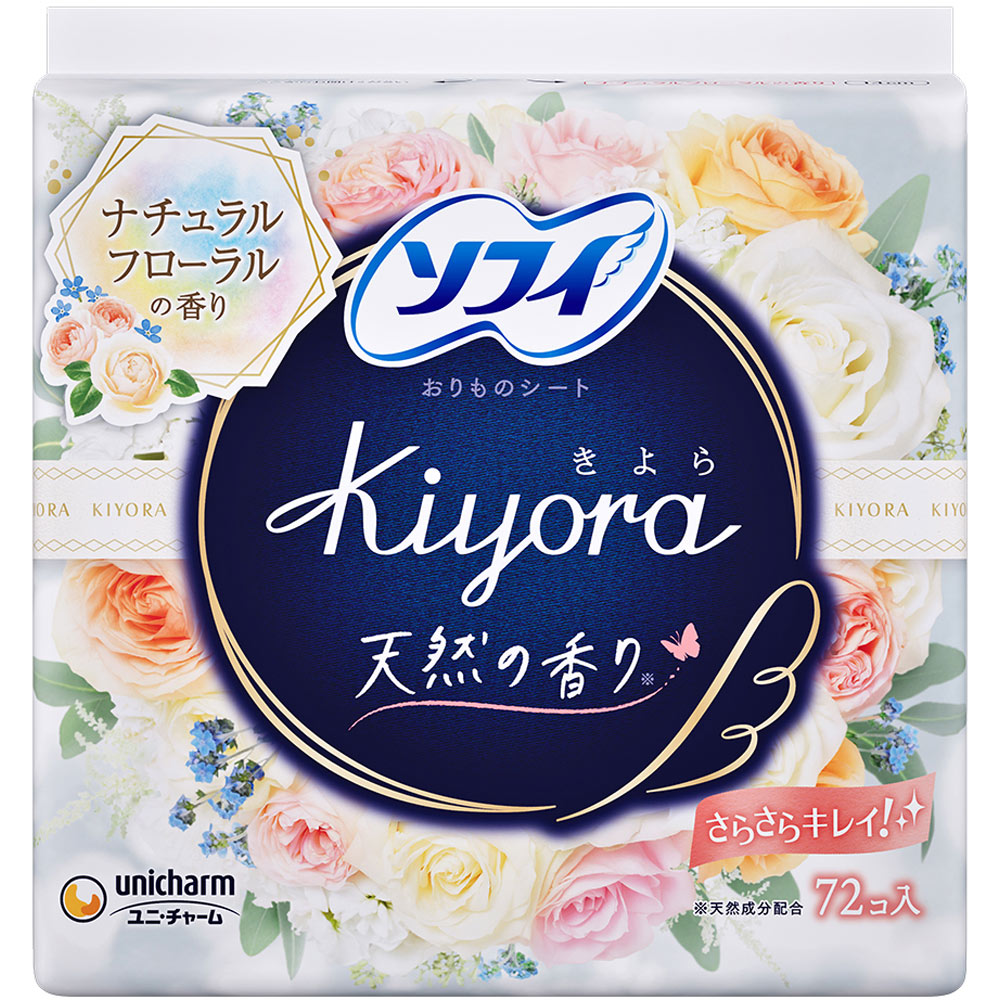 ソフィＫｉｙｏｒａ　ホワイトフローラル ７２枚 ユニ・チャーム
