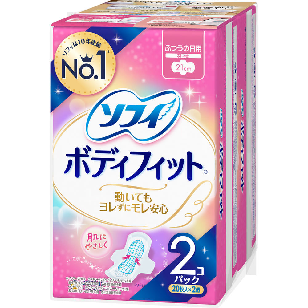 ソフィボディフィット 羽つき ２０枚×２ ユニ・チャーム (医薬部外品)