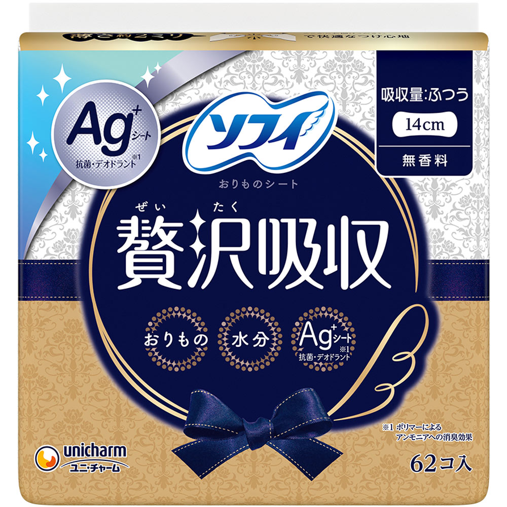 ソフィＫｉｙｏｒａ 贅沢吸収 無香料 ６２枚 ユニ・チャーム