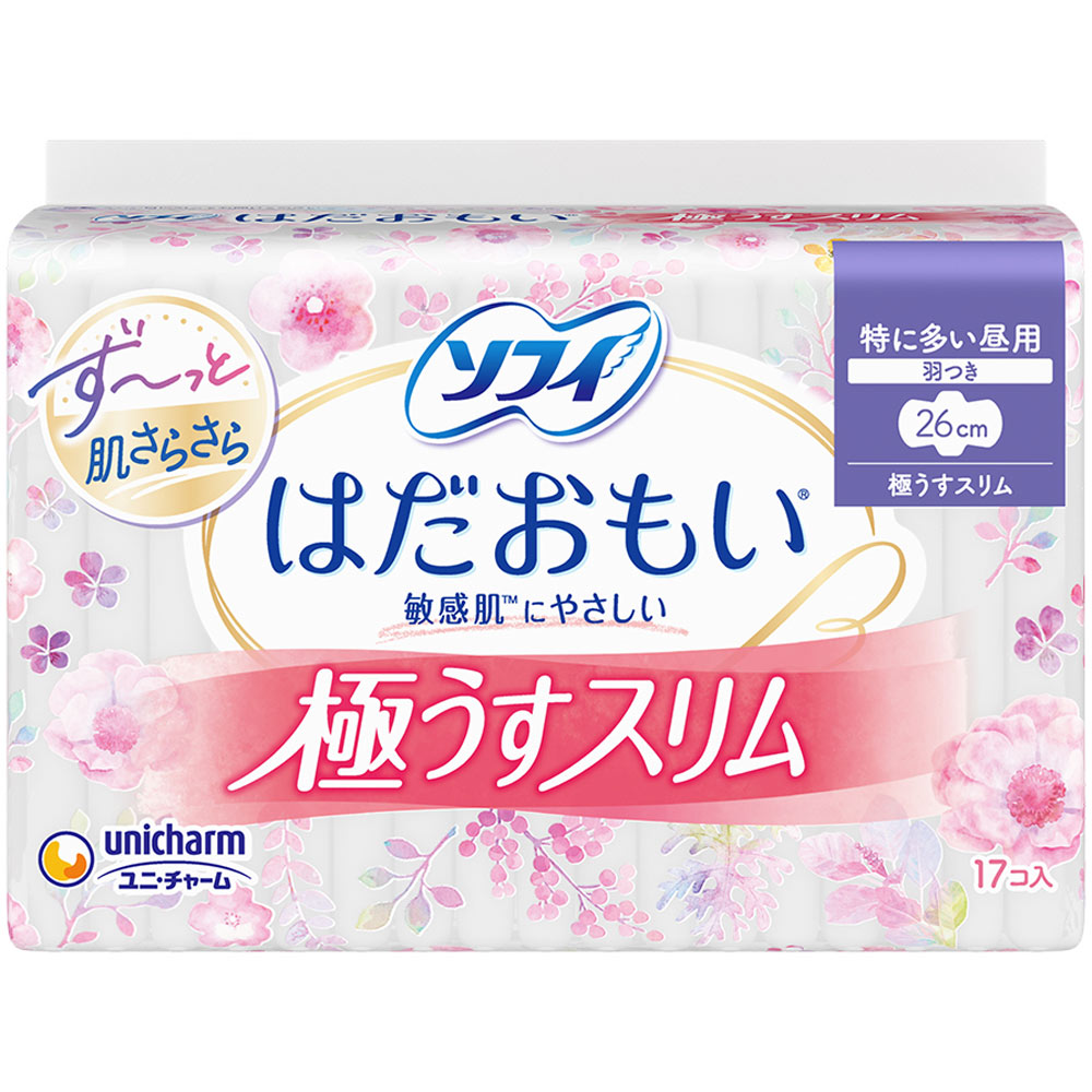 ソフィ はだおもい極うすスリム260羽つき 17枚 ユニ・チャーム (医薬部外品)