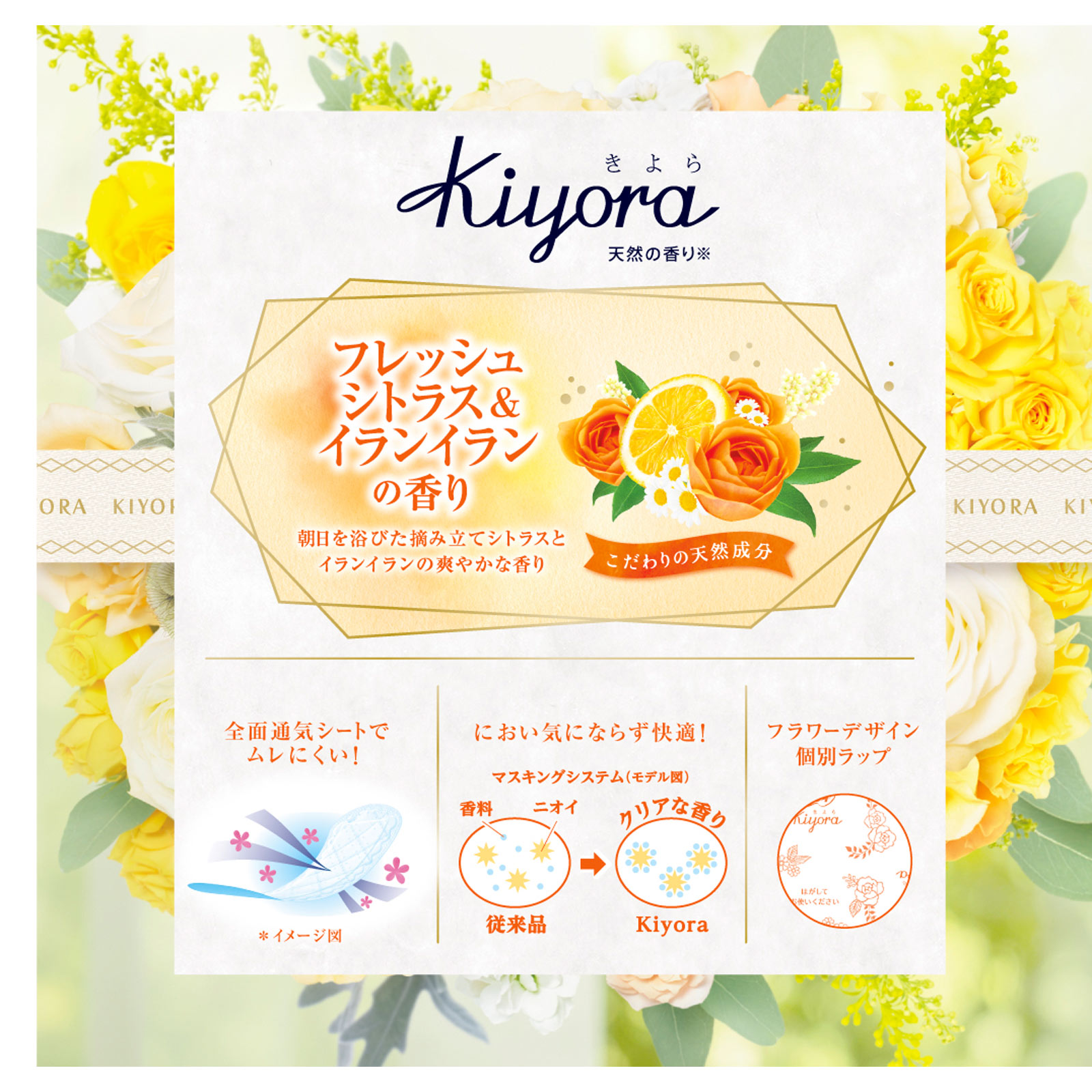 ソフィｋｉｙｏｒａ　フローラル＆シトラス ７２枚 ユニ・チャーム