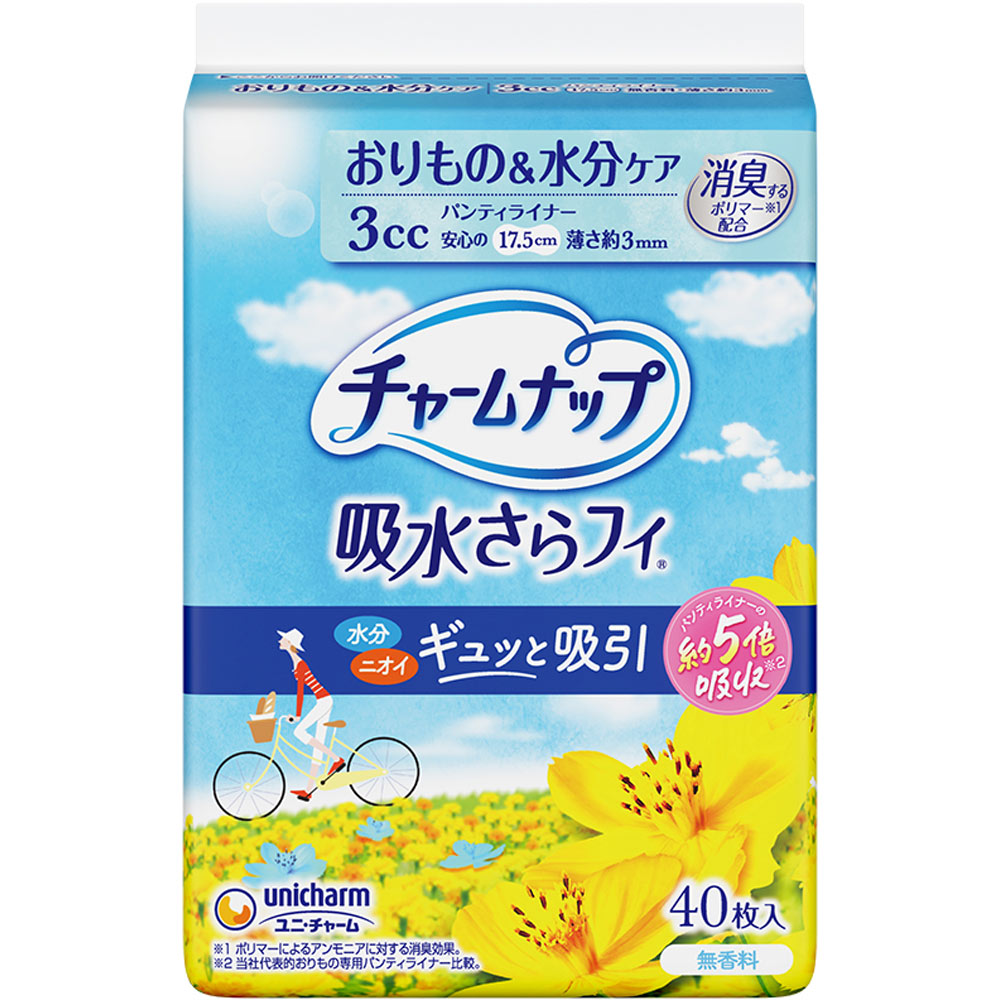 チャームナップ 吸水さらフィ パンティライナー ４０枚 ユニ・チャーム